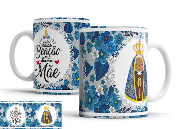 Caneca Dia das Mães de porcelana Mod. 01