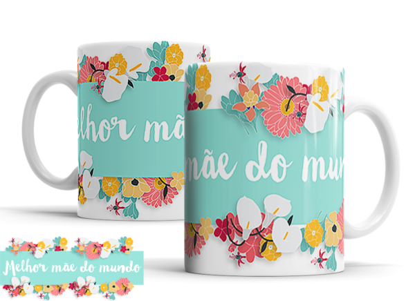 Caneca Dia das Mães de porcelana Mod. 108