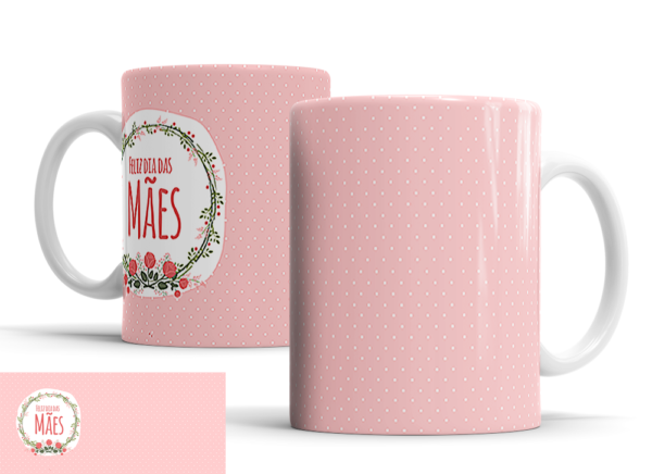 Caneca Dia das Mães de porcelana Mod. 109