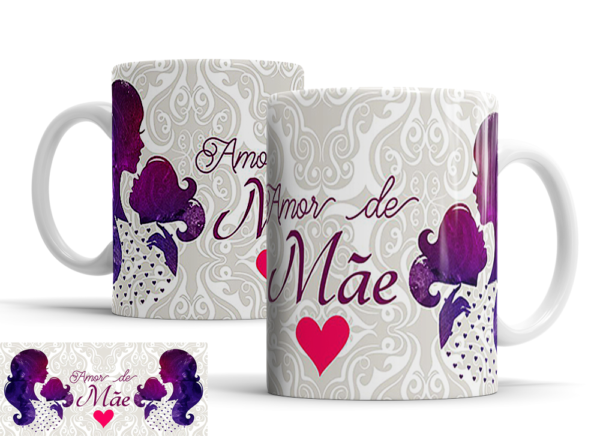 Caneca Dia das Mães de porcelana Mod. 11