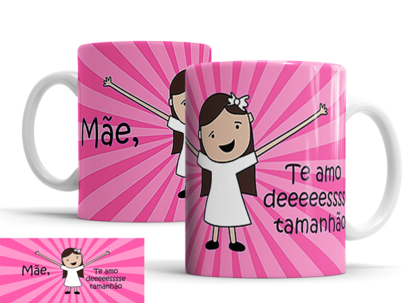 Caneca Dia das Mães de porcelana Mod. 114