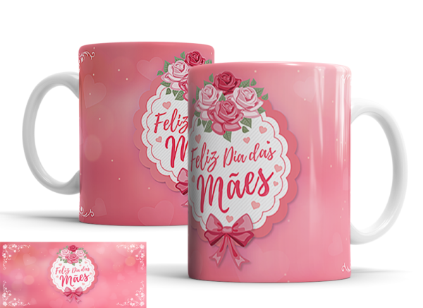 Caneca Dia das Mães de porcelana Mod. 117