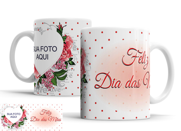 Caneca Dia das Mães de porcelana Mod. 125