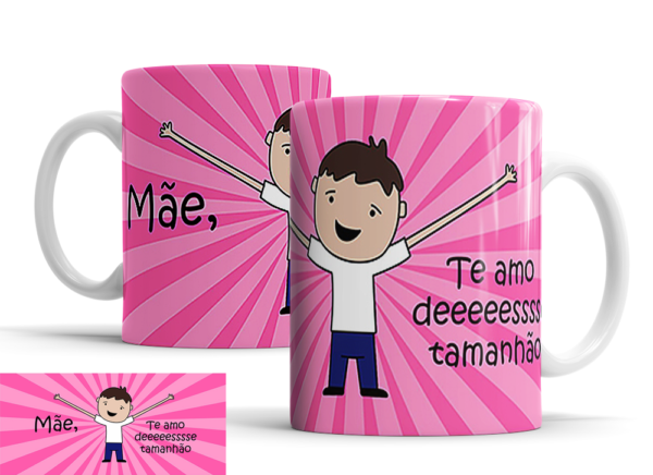 Caneca Dia das Mães de porcelana Mod. 127