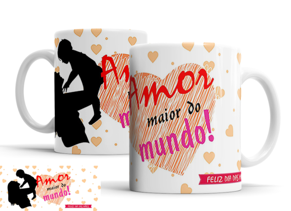 Caneca Dia das Mães de porcelana Mod. 145