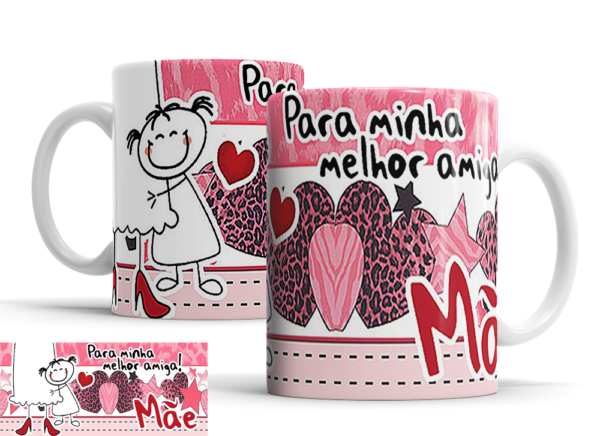 Caneca Dia das Mães de porcelana Mod. 147