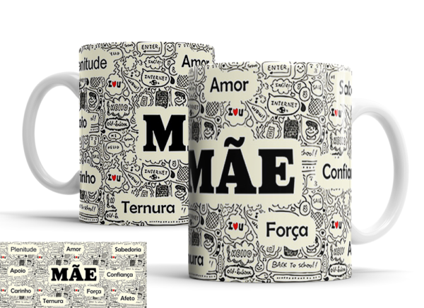 Caneca Dia das Mães de porcelana Mod. 149