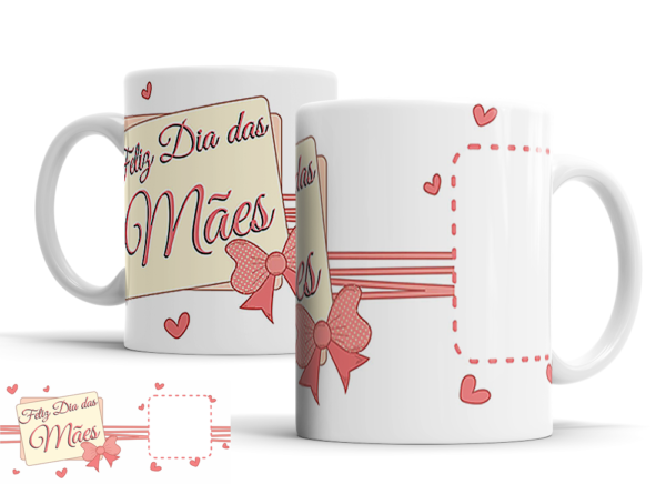 Caneca Dia das Mães de porcelana Mod. 150