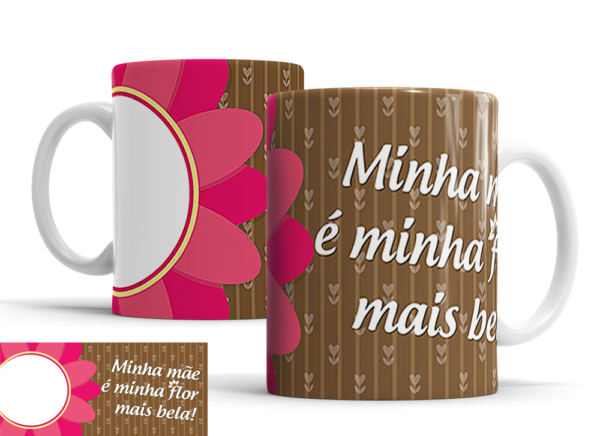 Caneca Dia das Mães de porcelana Mod. 155