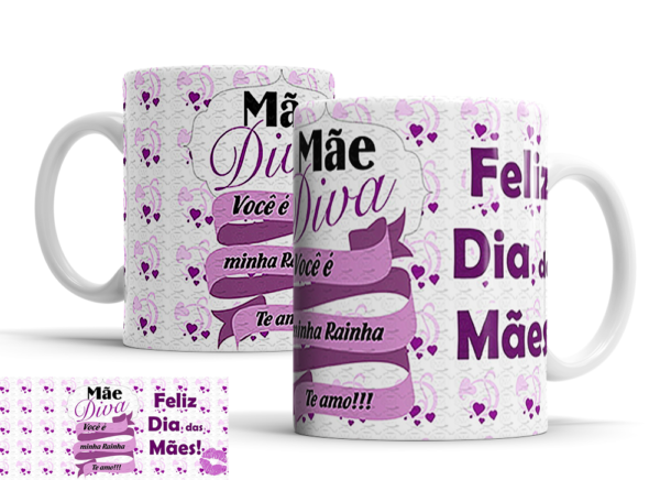 Caneca Dia das Mães de porcelana Mod. 172