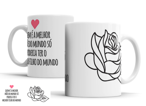 Caneca Dia das Mães de porcelana Mod. 178