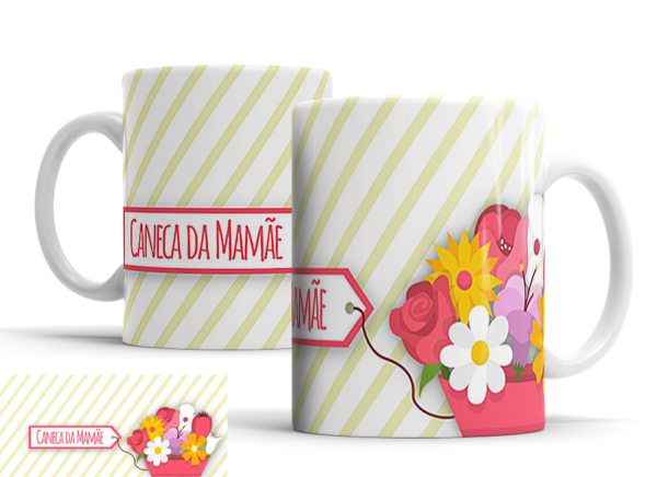 Caneca Dia das Mães de porcelana Mod. 180