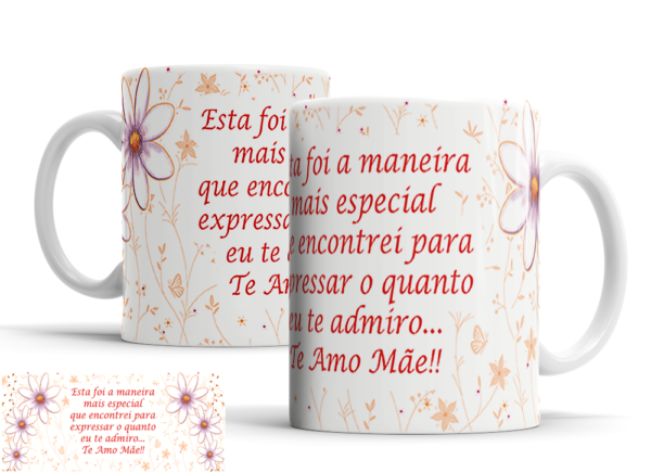 Caneca Dia das Mães de porcelana Mod. 181