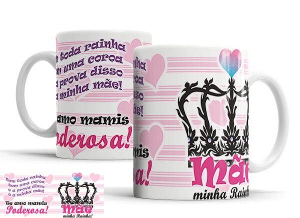 Caneca Dia das Mães de porcelana Mod. 21