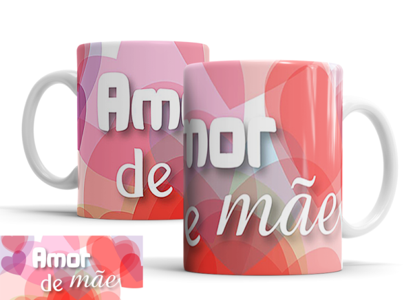 Caneca Dia das Mães de porcelana Mod. 25