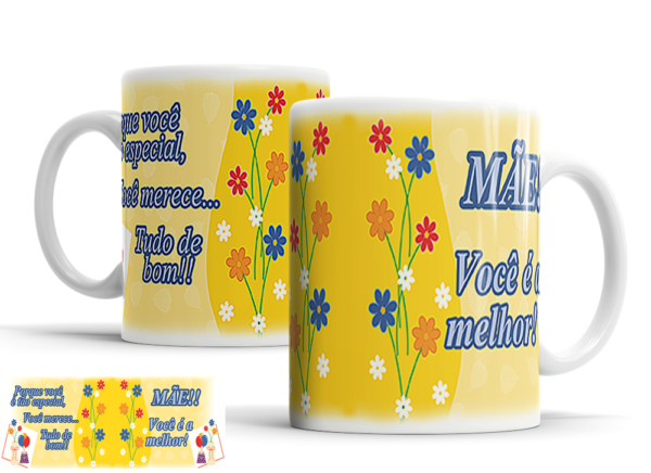 Caneca Dia das Mães de porcelana Mod. 32