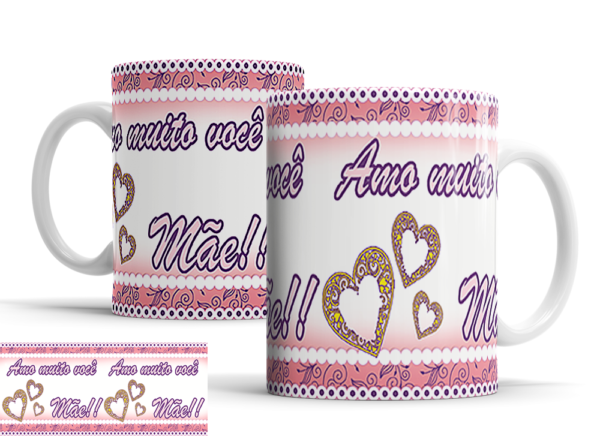 Caneca Dia das Mães de porcelana Mod. 33