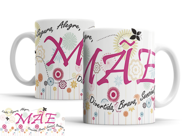 Caneca Dia das Mães de porcelana Mod. 42