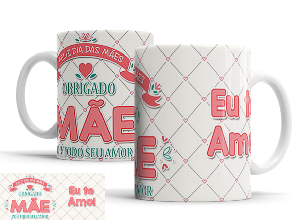 Caneca Dia das Mães de porcelana Mod. 47