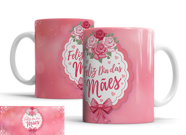 Caneca Dia das Mães de porcelana Mod. 49