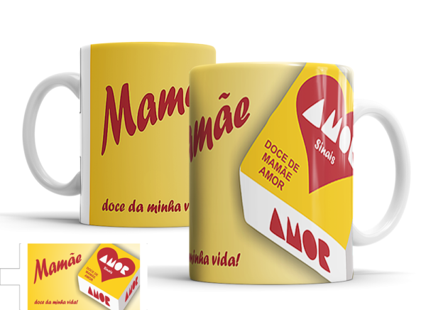 Caneca Dia das Mães de porcelana Mod. 51