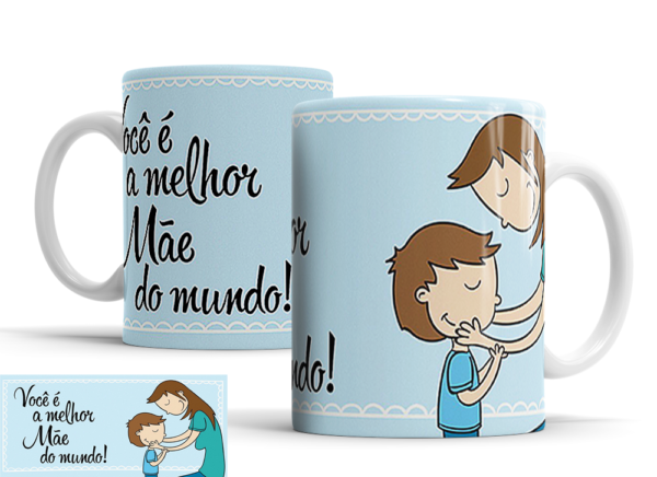 Caneca Dia das Mães de porcelana Mod. 53