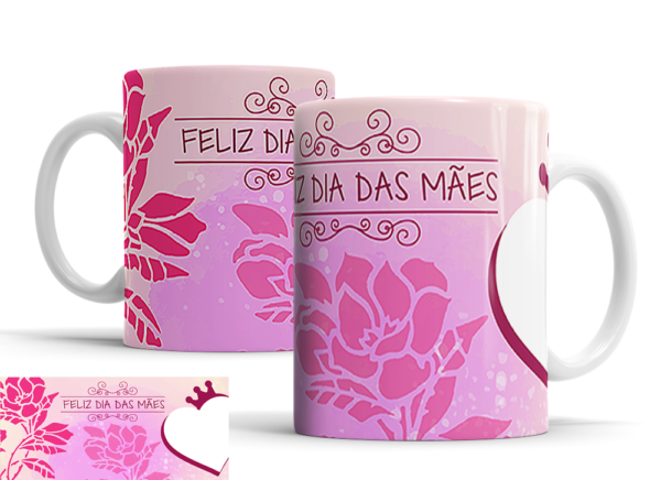 Caneca Dia das Mães de porcelana Mod. 58