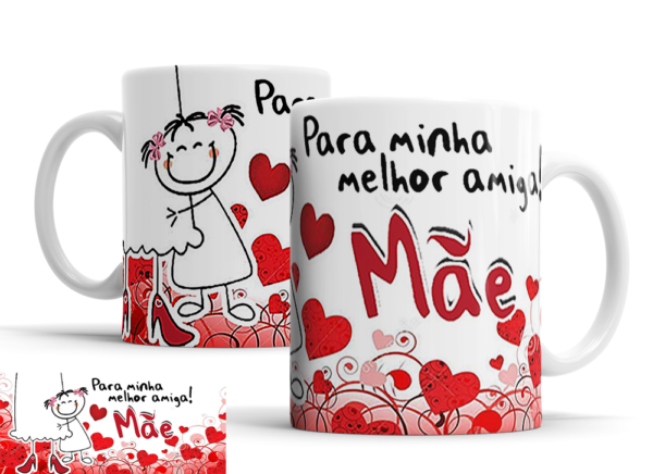 Caneca Dia das Mães de porcelana Mod. 68