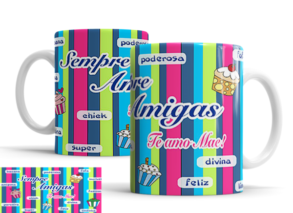 Caneca Dia das Mães de porcelana Mod. 70