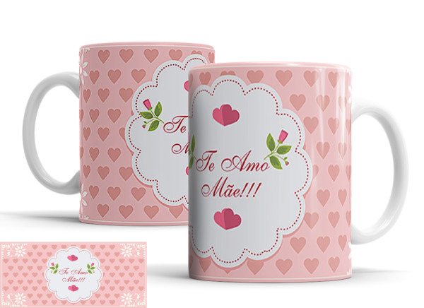 Caneca Dia das Mães de porcelana Mod. 80