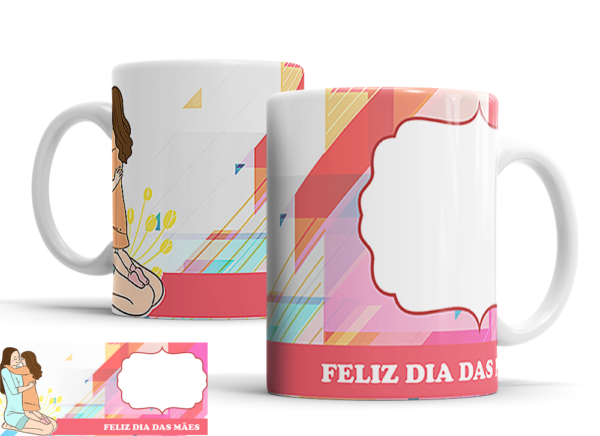 Caneca Dia das Mães de porcelana Mod. 83