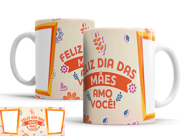 Caneca Dia das Mães de porcelana Mod. 87