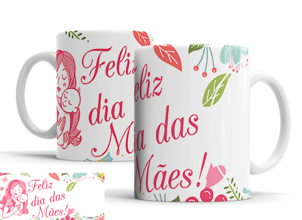 Caneca Dia das Mães de porcelana Mod. 88