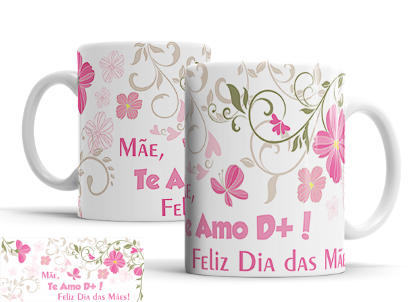 Caneca Dia das Mães de porcelana Mod. 91