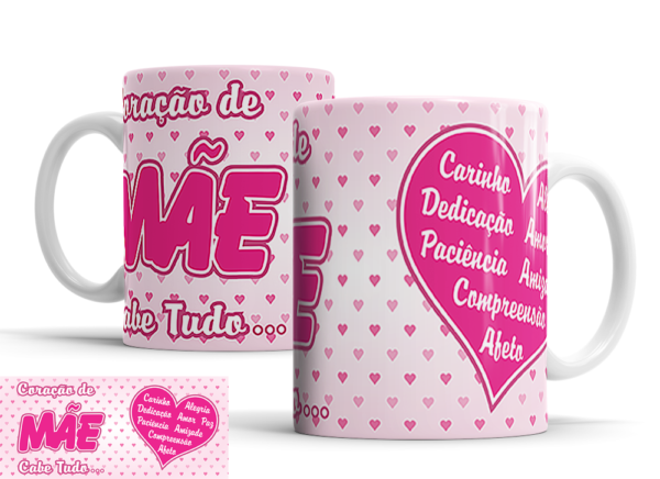 Caneca Dia das Mães de porcelana Mod. 92