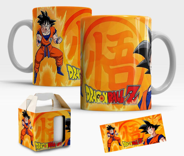 Caneca Dragon Ball Z de Porcelana com caixinha  Mod.01