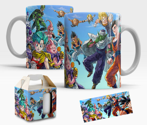 Caneca Dragon Ball Z de Porcelana com caixinha  Mod.03