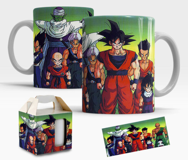 Caneca Dragon Ball Z de Porcelana com caixinha  Mod.10