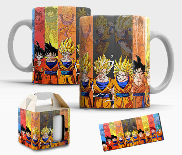 Caneca Dragon Ball Z de Porcelana com caixinha  Mod.13