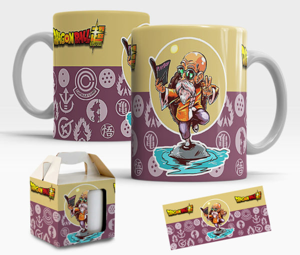 Caneca Dragon Ball Z de Porcelana com caixinha  Mod.24