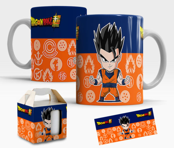 Caneca Dragon Ball Z de Porcelana com caixinha  Mod.26