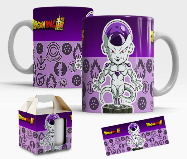 Caneca Dragon Ball Z de Porcelana com caixinha  Mod.27