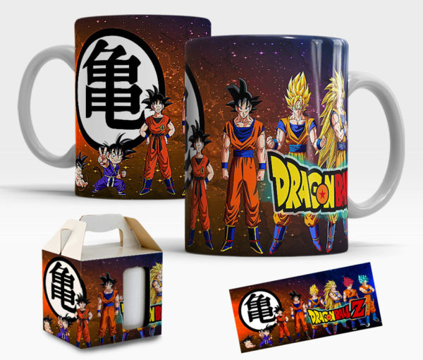 Caneca Dragon Ball Z de Porcelana com caixinha  Mod.29