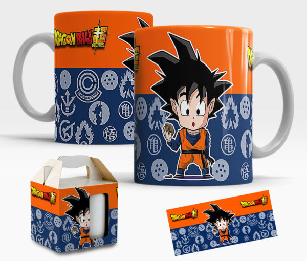 Caneca Dragon Ball Z de Porcelana com caixinha  Mod.31