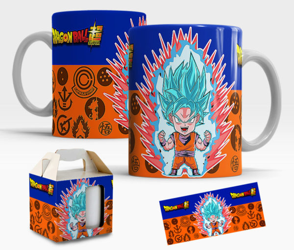 Caneca Dragon Ball Z de Porcelana com caixinha  Mod.32