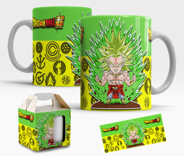 Caneca Dragon Ball Z de Porcelana com caixinha  Mod.33