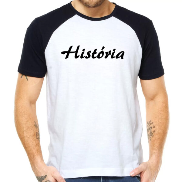 Camisa Raglan História Professor Profissão Magistério