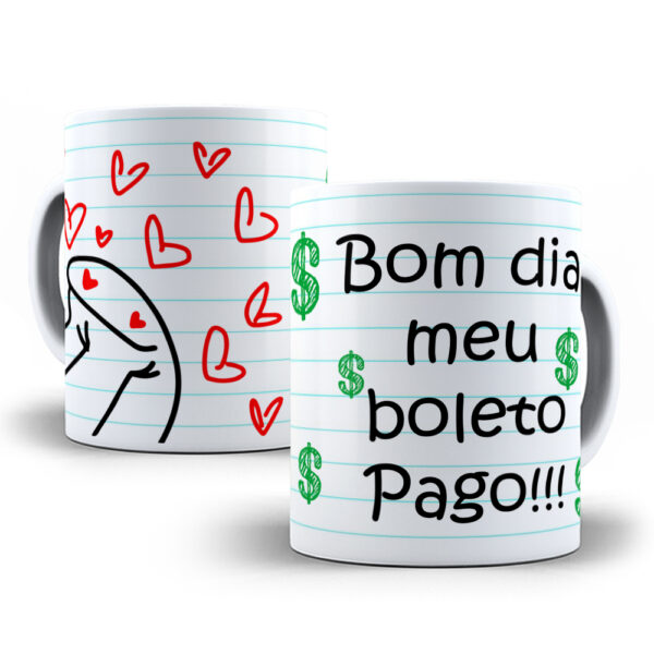 Caneca Meme Flork divertida com caixinha mod.10