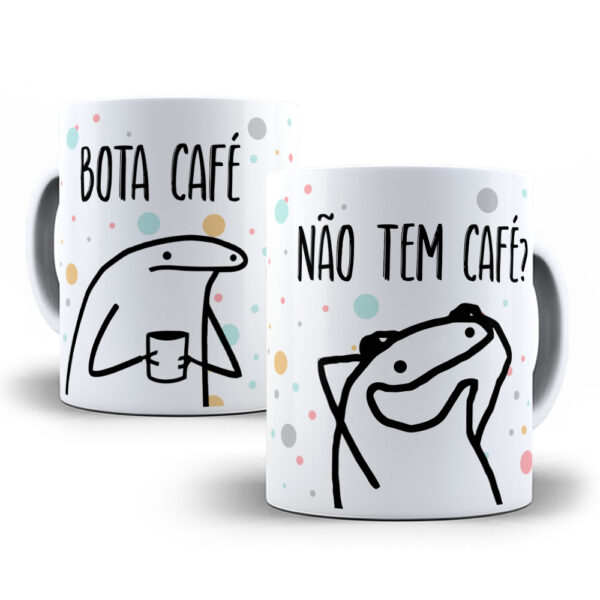 Caneca Meme Flork divertida com caixinha mod.17