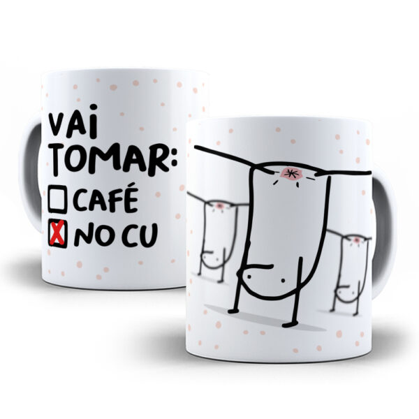 Caneca Meme Flork divertida com caixinha mod.20